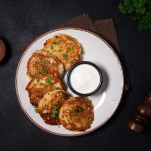 Deruny (raggmunk) med kött