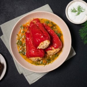 Fylld paprika med kött