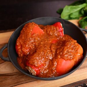 Fylld paprika med svamp