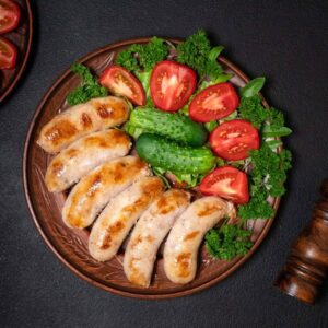 Grillkorv av kyckling med ost