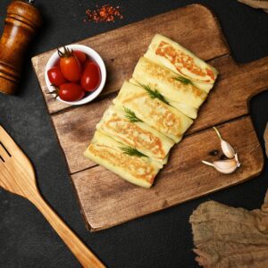 Mlyntsi (crepes) med kött