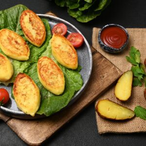 Potatiszrazy (potatiskakor) med kött