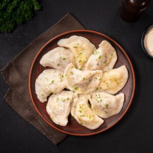 Varenyky (dumplings) med kött