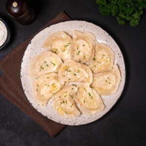 Varenyky (dumplings) med potatis